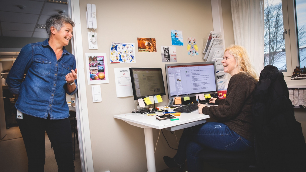 Verneombud Jenny Horntvedt og leder Else Marie Klever